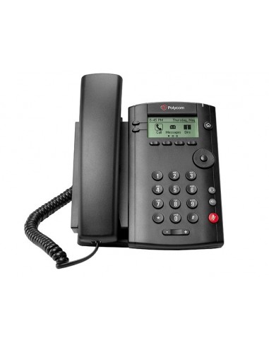 VVX 101 1-line Desktop Phone with single 10/100 Ethernet port. PoE only. Ships without power supply.