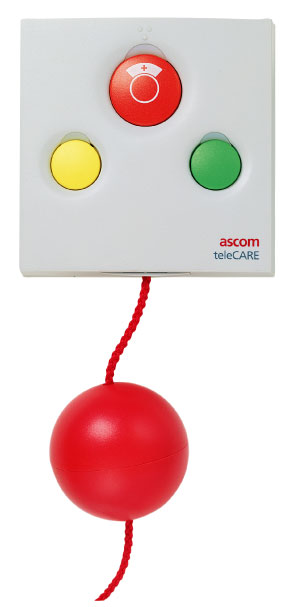 Ascom - Tirette d’appel et d’annulation avec système de protection contre l’arrachement.
