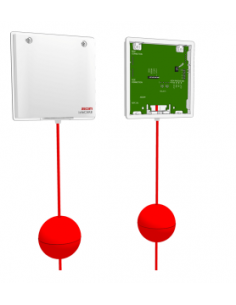 "Périphérique d'appel avec cordelette d'appel avec indice d'étanchéité IPx4.  Prévoir 2 connecteurs NICT-4AA"