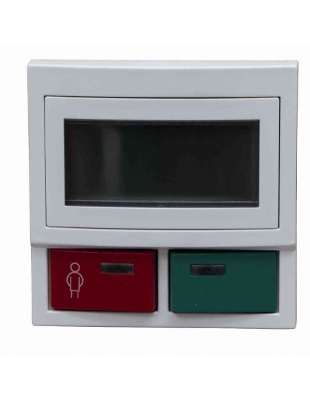 Ackermann - Bloc porte avec écran compatible V1/V2 boutons rouge et vert (nouvel écran) vue de face