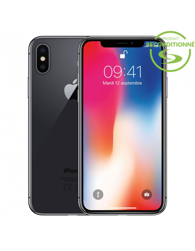 Apple - Iphone X gris sideral reconditionne