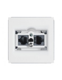 Ackermann - Prise pour fiche auto-éjectable double RJ vue de face