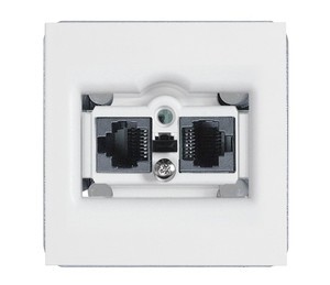 Ackermann compatible- Prise pour fiche auto-éjectable double RJ